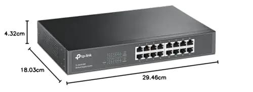 TP-Link vastupidav 16-pordiline Gigabit võrgulüliti rackmount – lisavaade