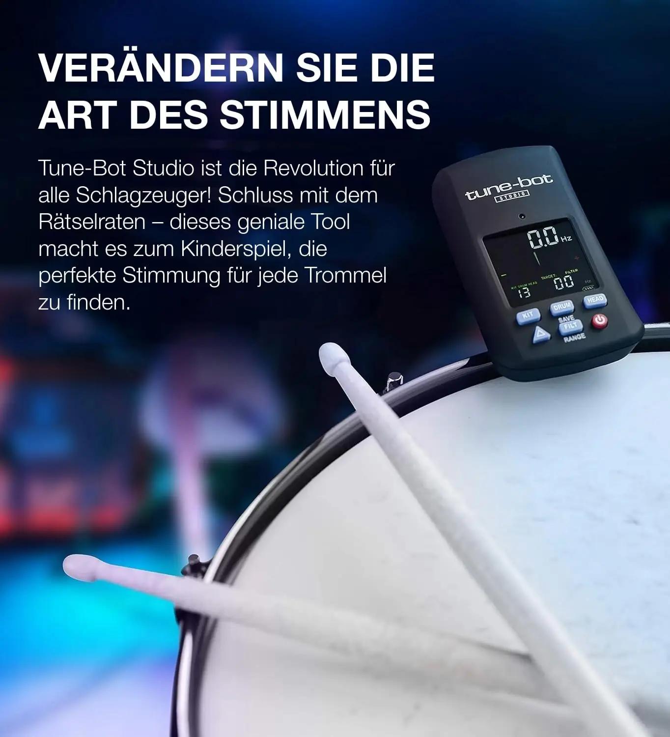 tune-bot drum tuner — täpne trummide häälestaja praktilise kotiga – kasutusnäide