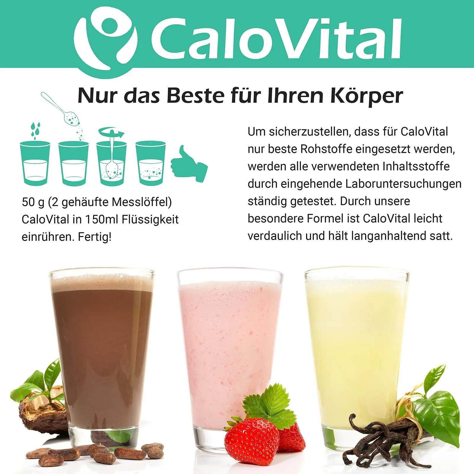 CALOVITAL proteiinisegu massi ja tervise toetuseks (3×maitse) – kasutusnäide