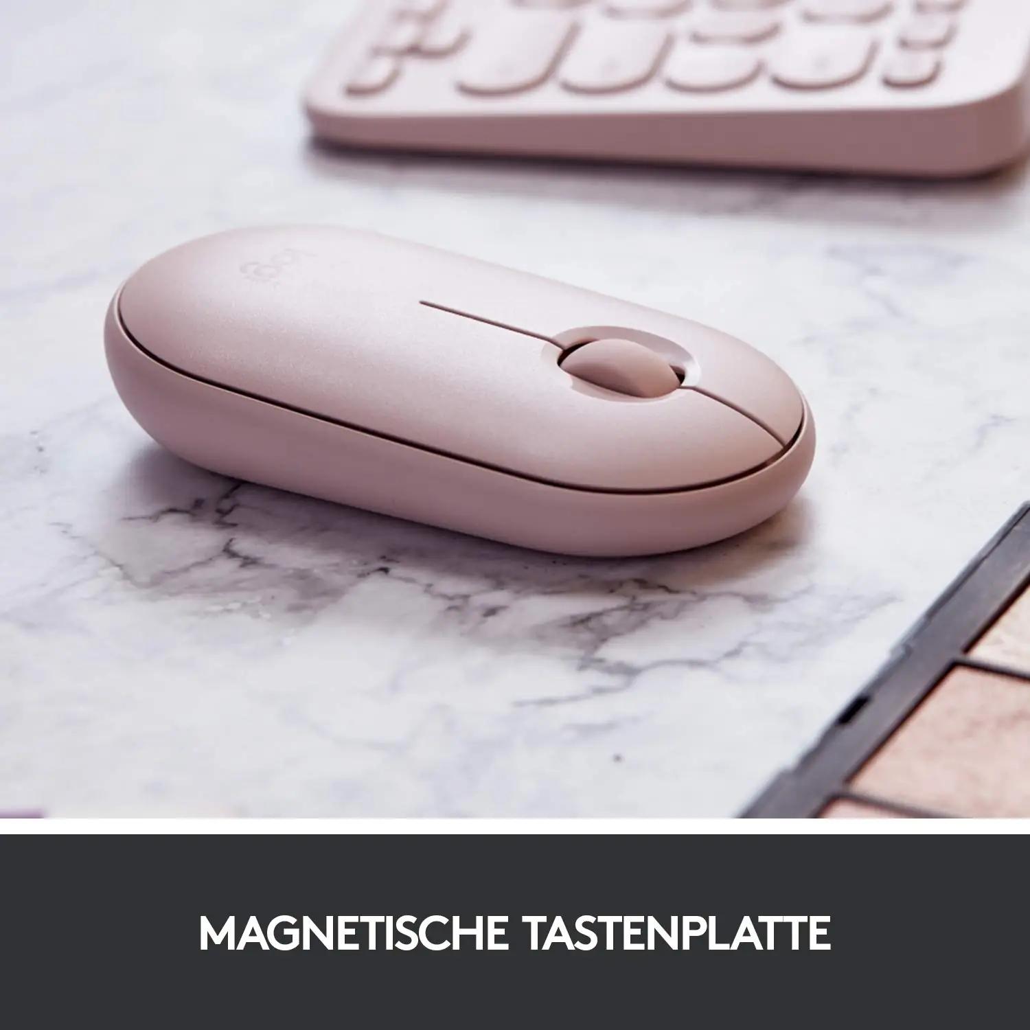 Logitech roosa õrn Pebble-hiir kontorisse ja kingiks – pilt 9