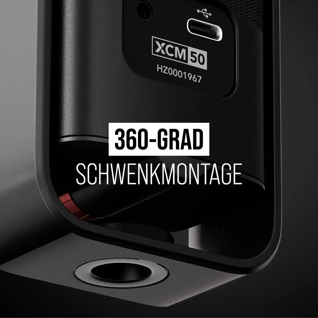 RØDE mugav USB-mikrofon XCM-50 stuudiokvaliteediga – pakend ja tarvikud