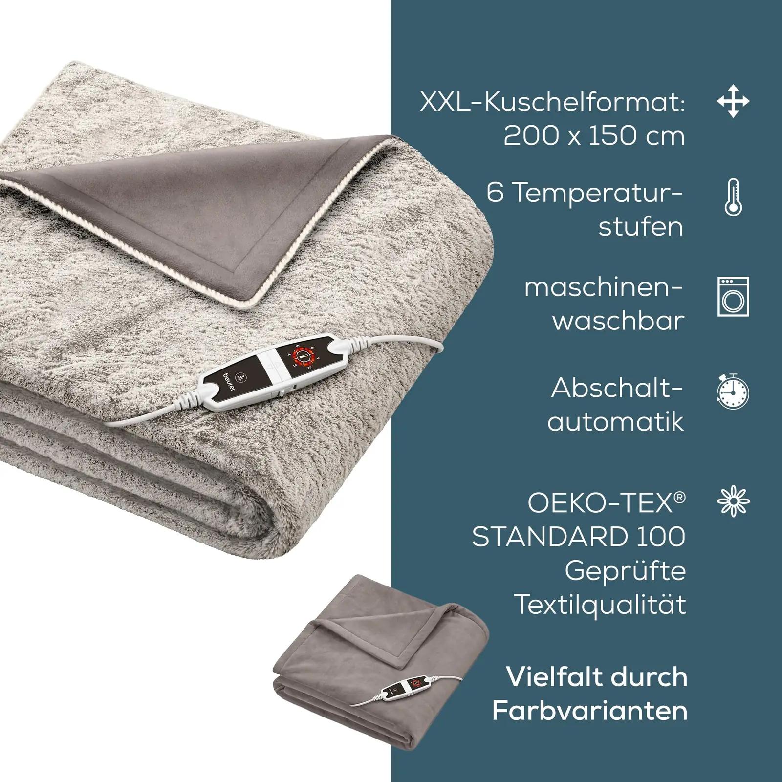 Beurer pehme XXL soojendav tekk 200×150 cm – pilt 9