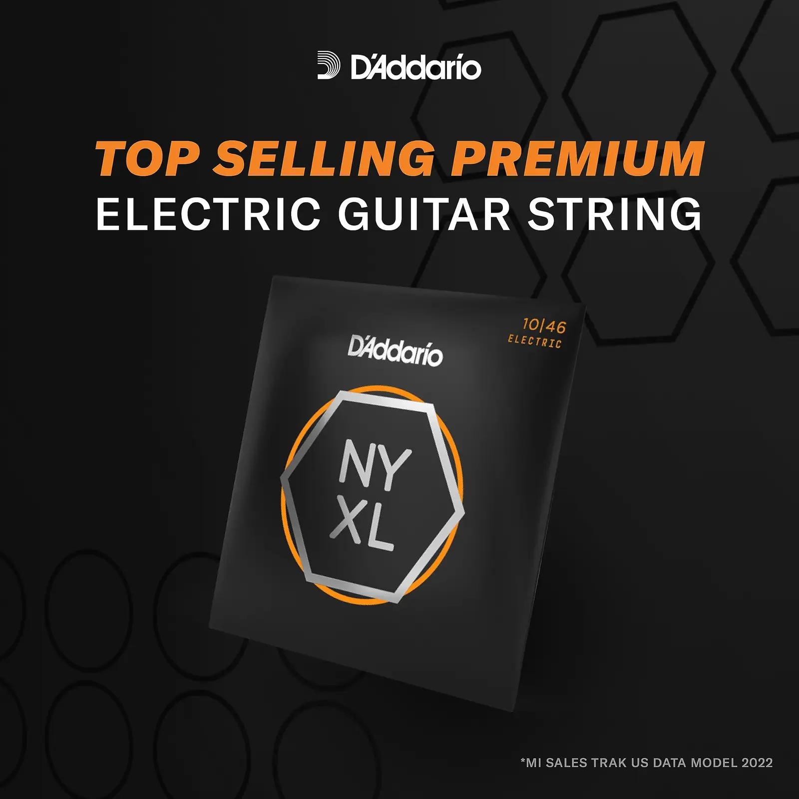 D’Addario vastupidavad elektro-keeled 10–46, 3 komplekti – pakend ja tarvikud