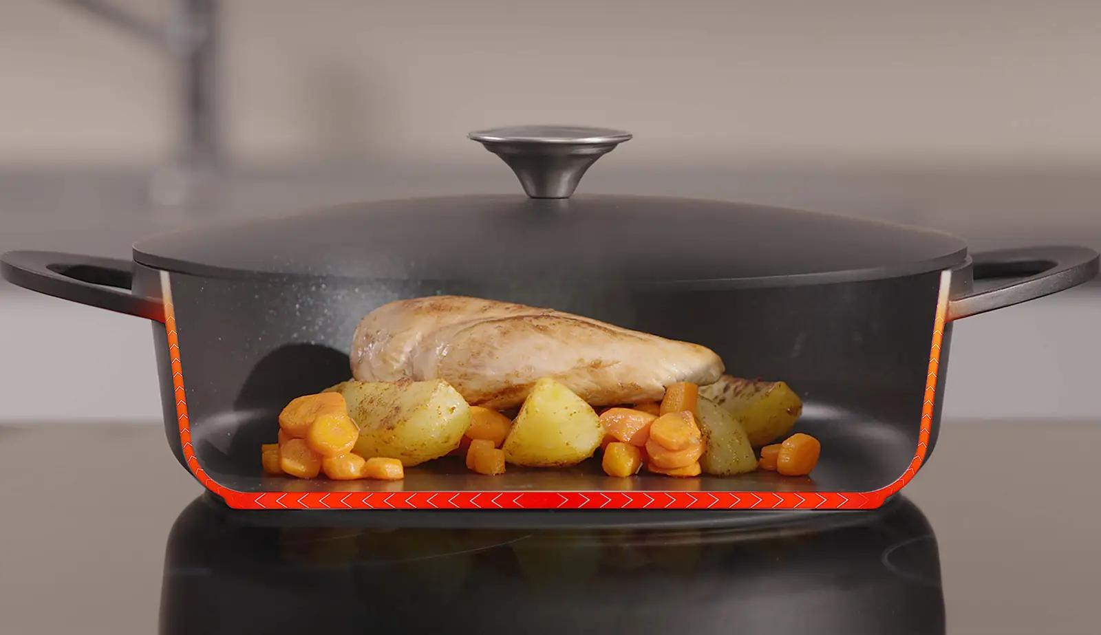 Tefal Trattoria 28 cm servierpann – vastupidav alumiinium – pilt 6