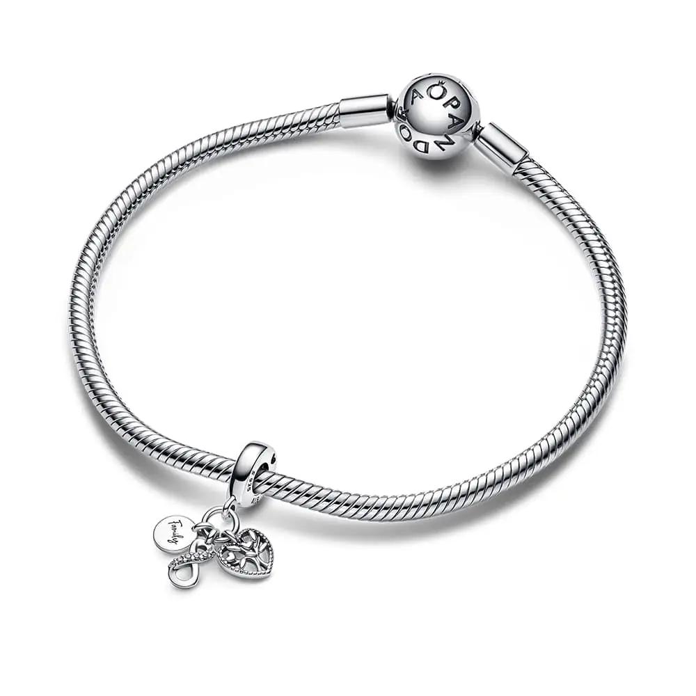 PANDORA sterling hõbe ripats charm – pere teemaline kingitus – pakend ja tarvikud