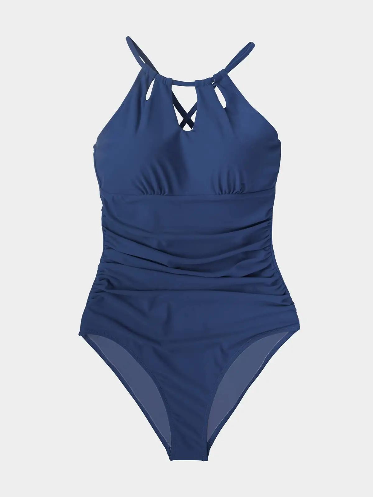 CUPSHE polüestermonokini – stiliseeriv kõhuvormiga ujumisriietus – kasutusnäide