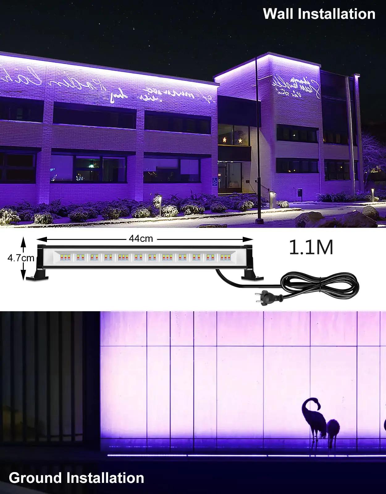 CLV veekindel 42W RGB seinavalgusti — mitmevärviline efekt – pilt 8