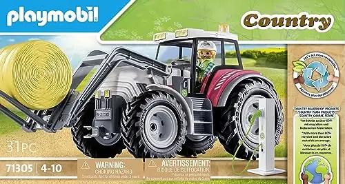 PLAYMOBIL suurtõll traktor lastele – sähkölaadija ja katusega – kasutusnäide