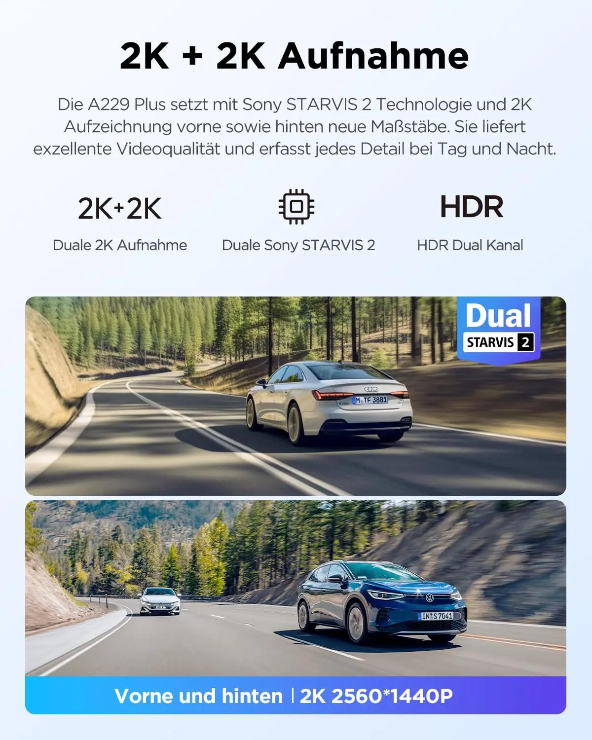 VIOFO kvaliteetne A229 Plus – öövaatlus ja 2K top-kaadrid – detailne vaade