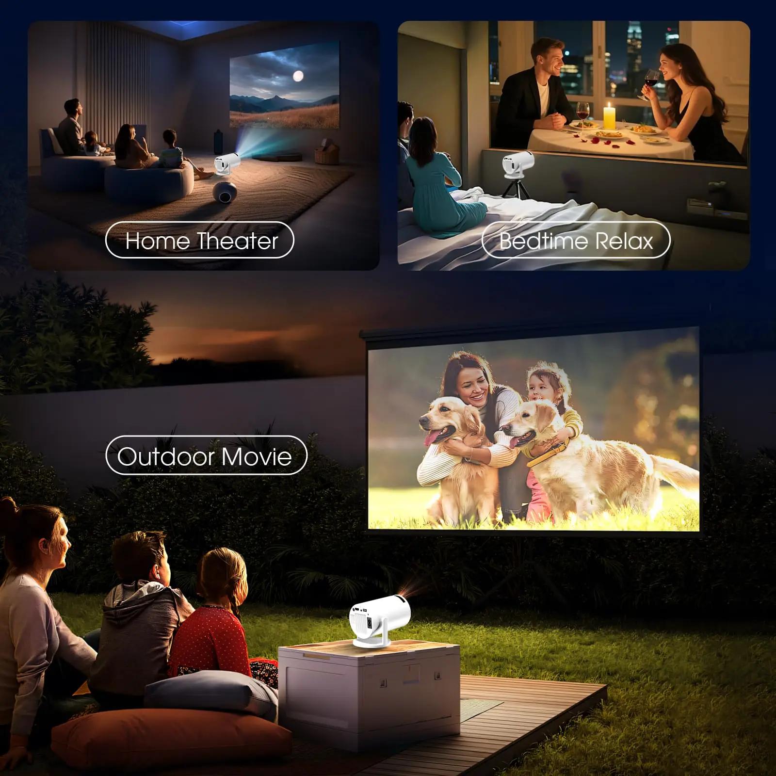 Gaimoo elegantne koduprojektor GM200 – kompaktne 4K/1080P – pilt 7