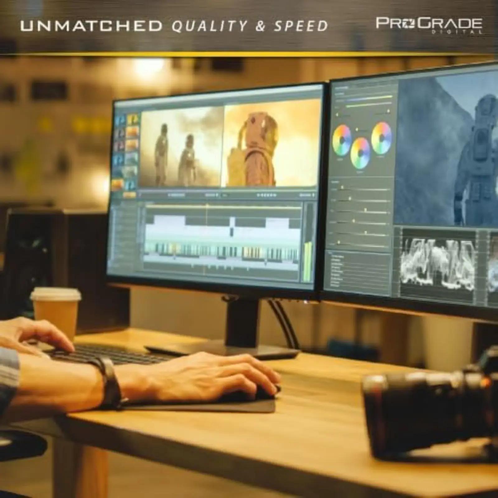 ProGrade Digital kuldne CFexpress 4.0 512 GB – kiire salvestus – detailne vaade