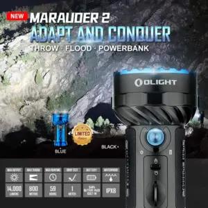 OLIGHT O-X7R 2#-DI VC-DE taskulambid – detailne lähivaade