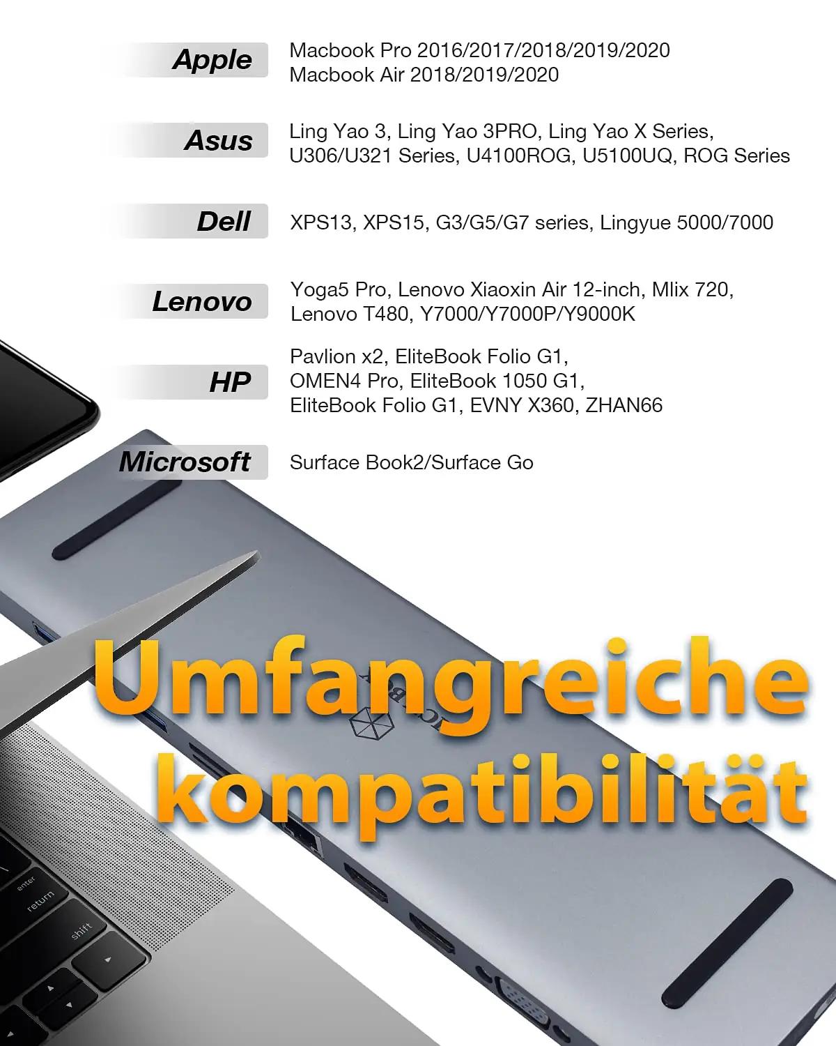 ICY BOX USB-C dokk 11-in-1 — mitmekülgne ühendus ja 100W – pilt 7