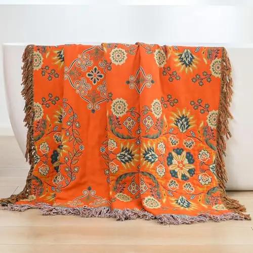 HOORDRY puuvillane päevatekk 150×200 cm — boho muster – pilt 10