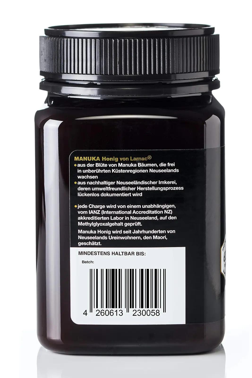 Larnac mahe Manuka mesi 420+ MGO — naturaalse toimega kingitus – detailne vaade