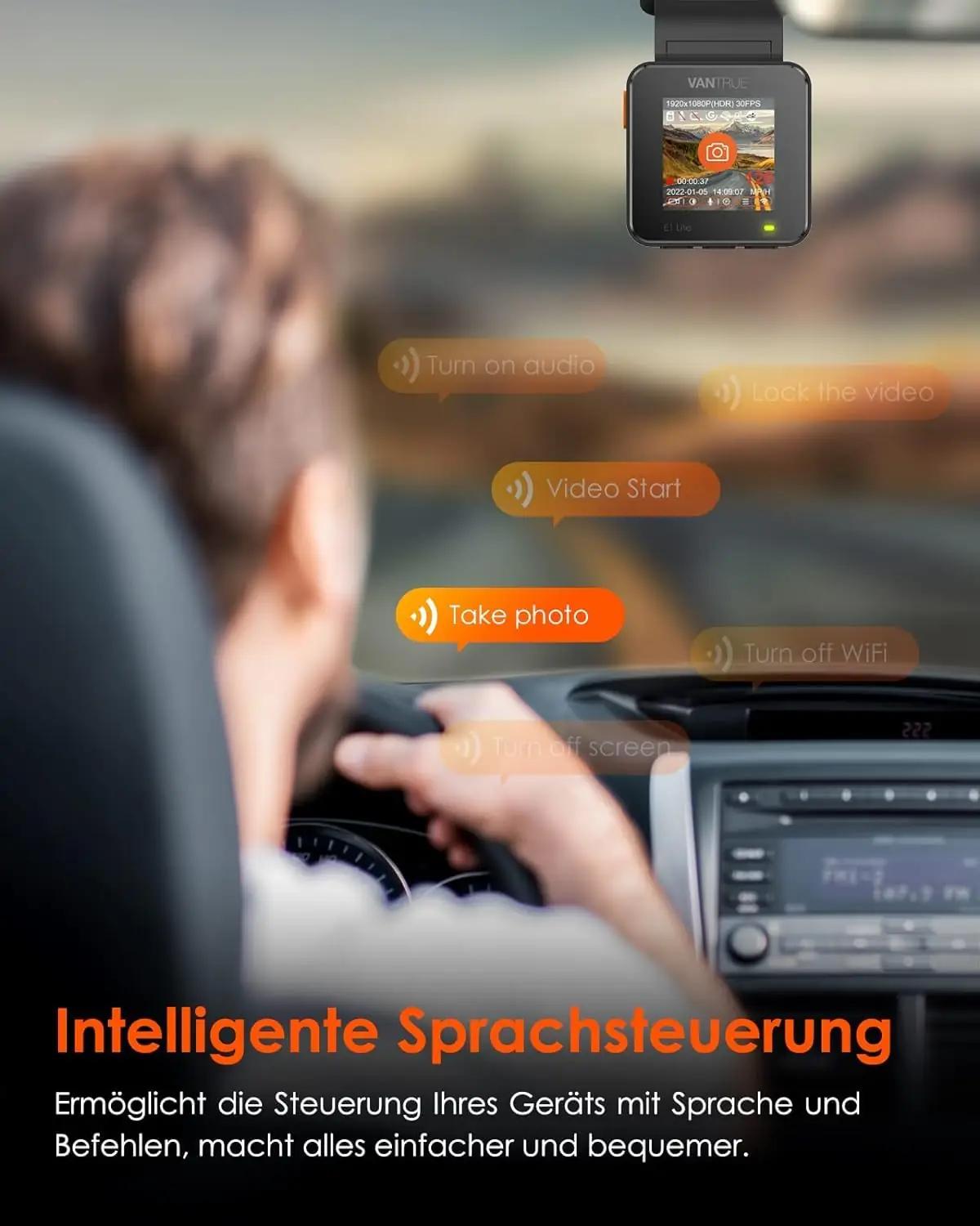 VANTRUE stiilne mini-autokaamera — kompaktne 1080P HDR salvestus – lisavaade