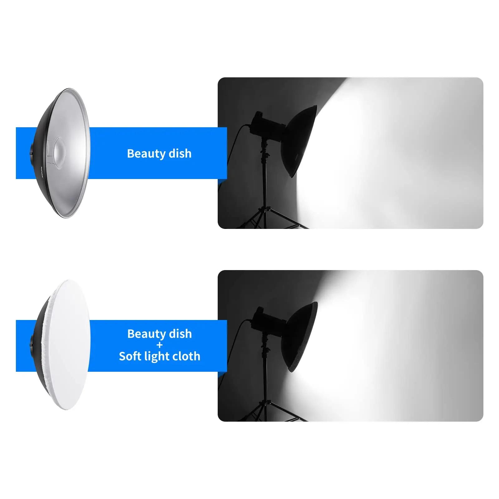 NEEWER alumiiniumist 41 cm beauty dish – pehme valgus stuudiosse – lisavaade