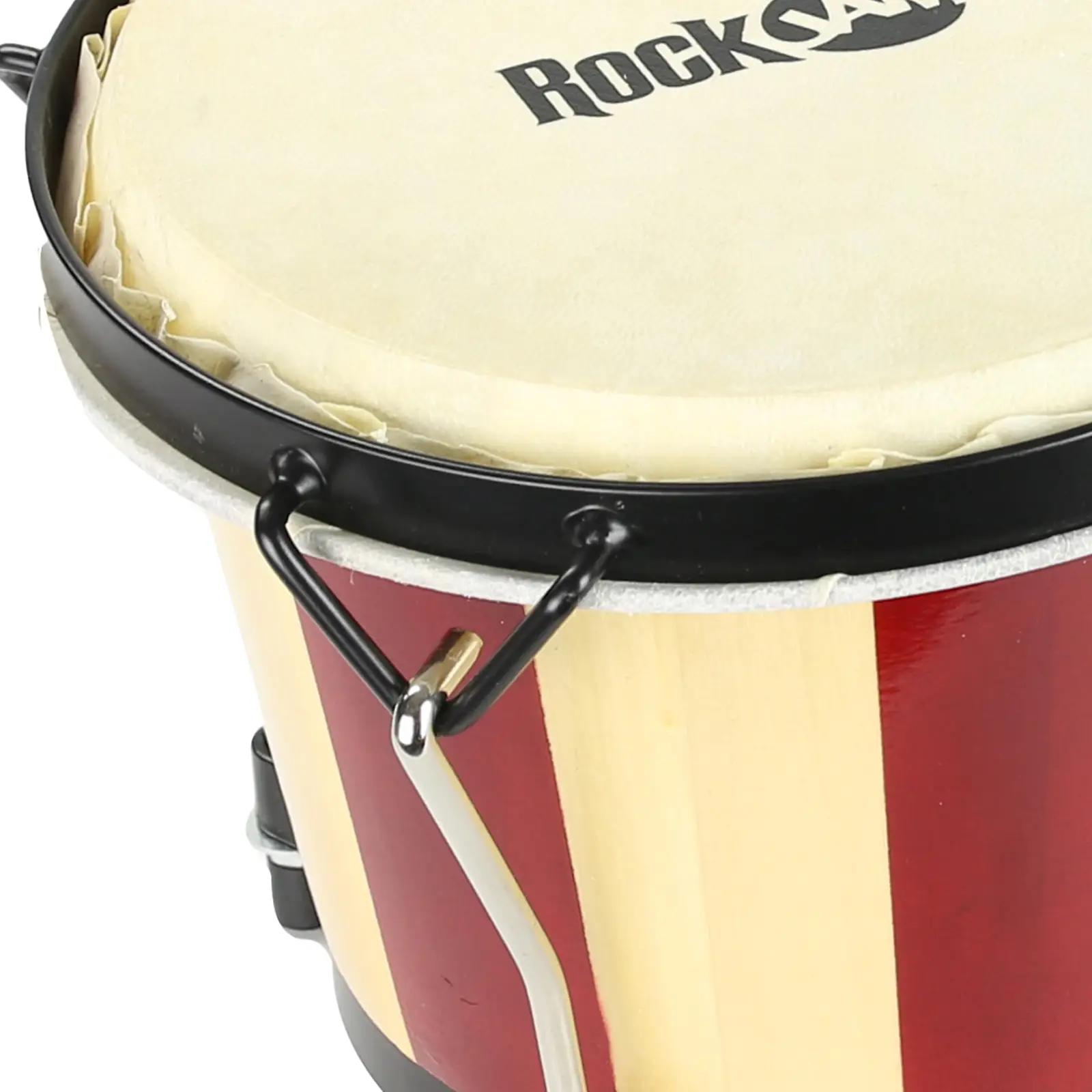 RockJam puidust bongos komplekt pehmendatud kotiga — suurepärane – pilt 7