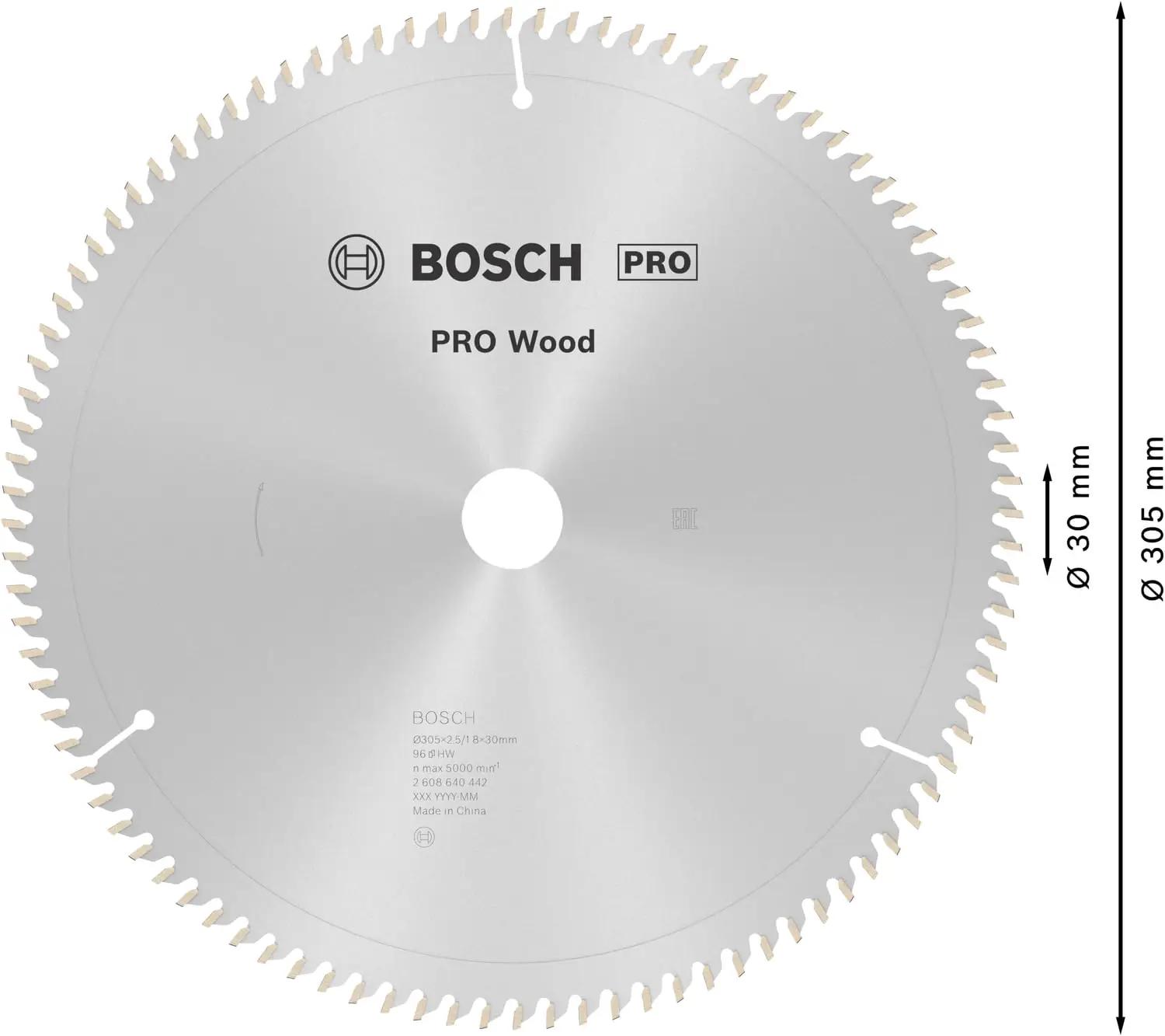 Bosch Professional puidule mõeldud täppis-kreissae tera – pakend ja tarvikud