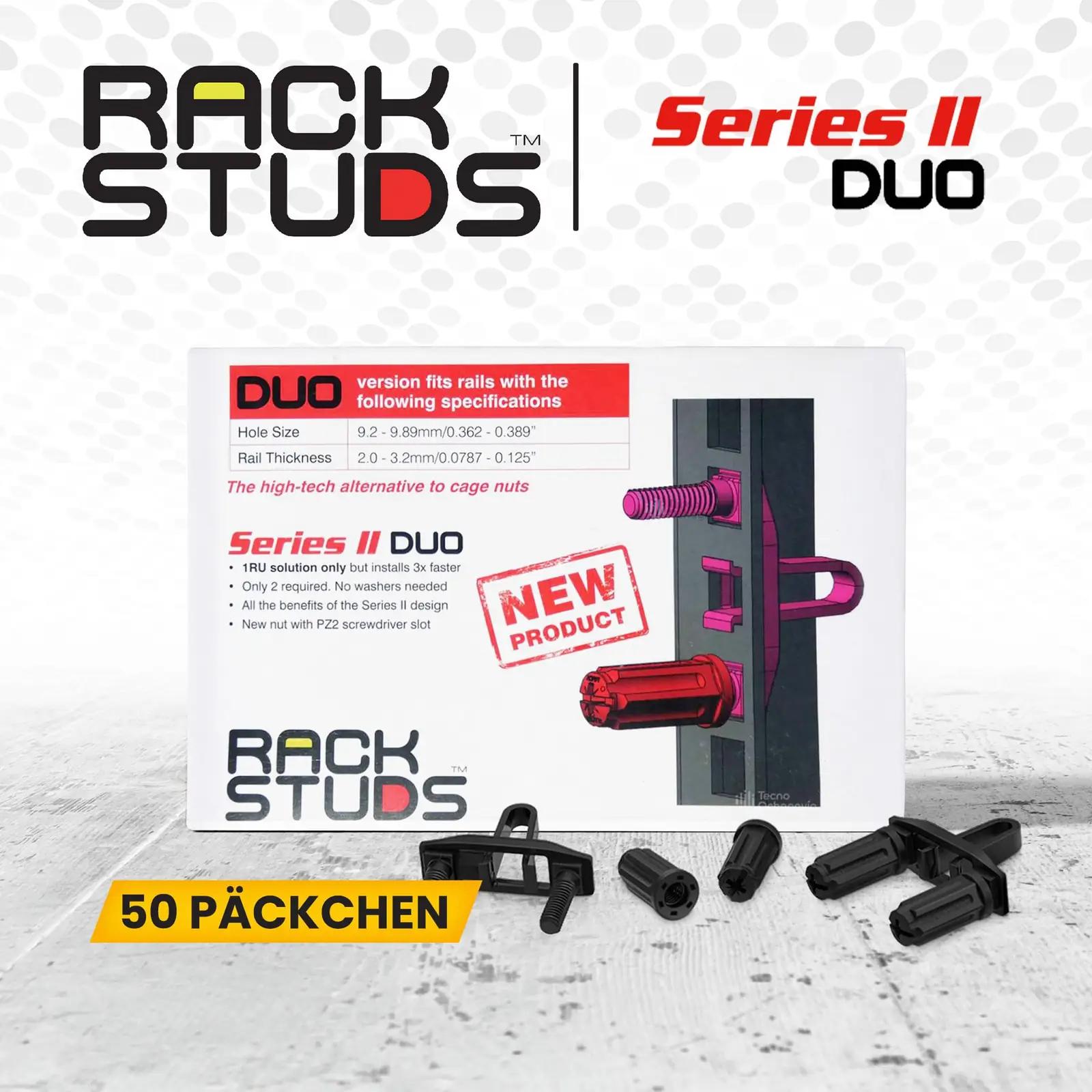 Rackstuds DUO50 rack-kinnitused — kindel ja kiire paigaldus – lisavaade