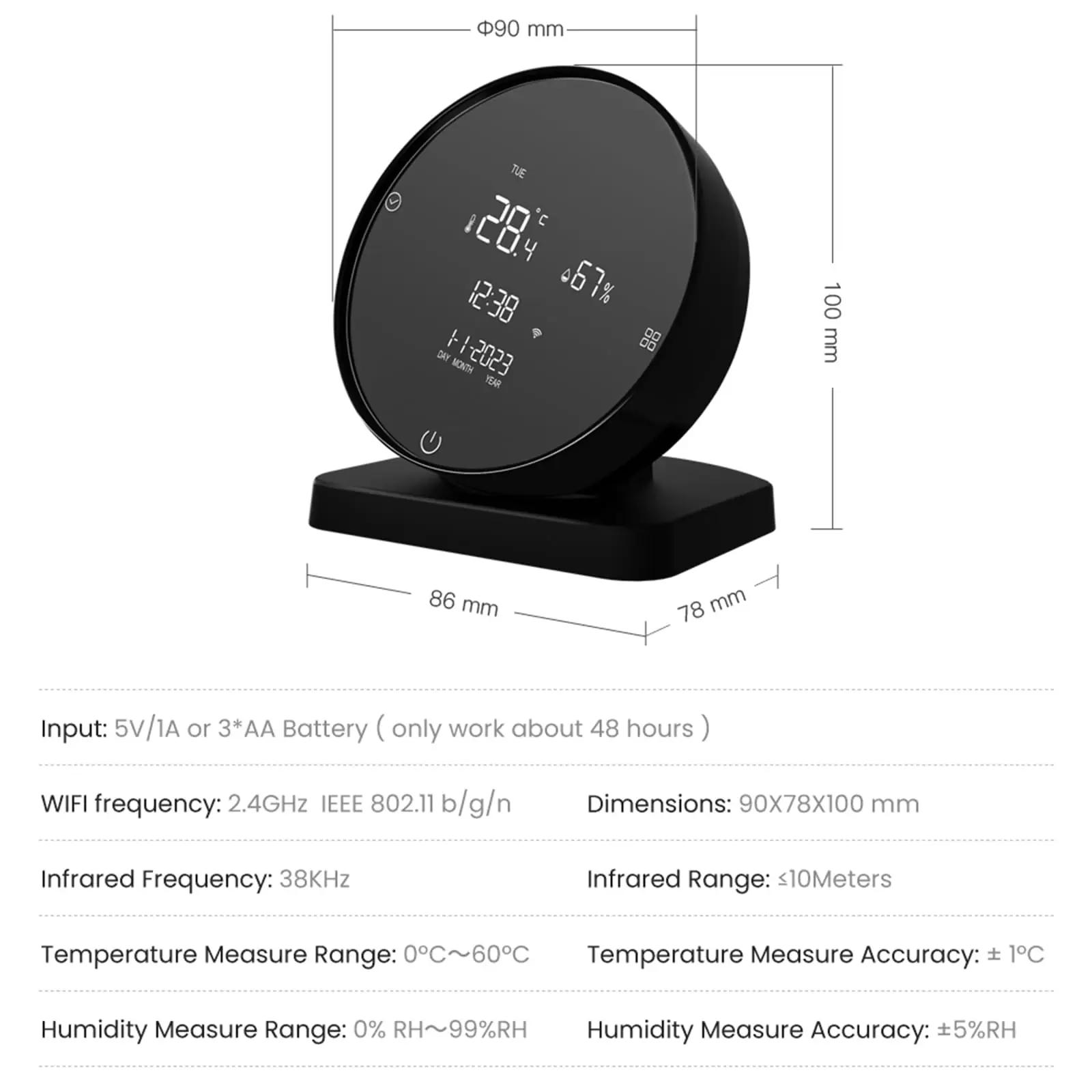 JOYELEC WiFi siseruumide termomeeter-hügromeeter LCD-ekraaniga – pilt 8