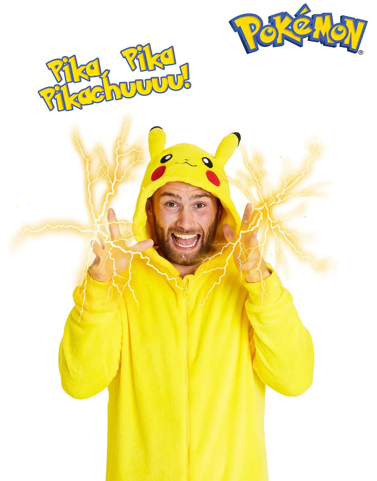 Pokémon pehme fleece-onesie meestele – Pikachu stiilne pidžaama – kasutusnäide