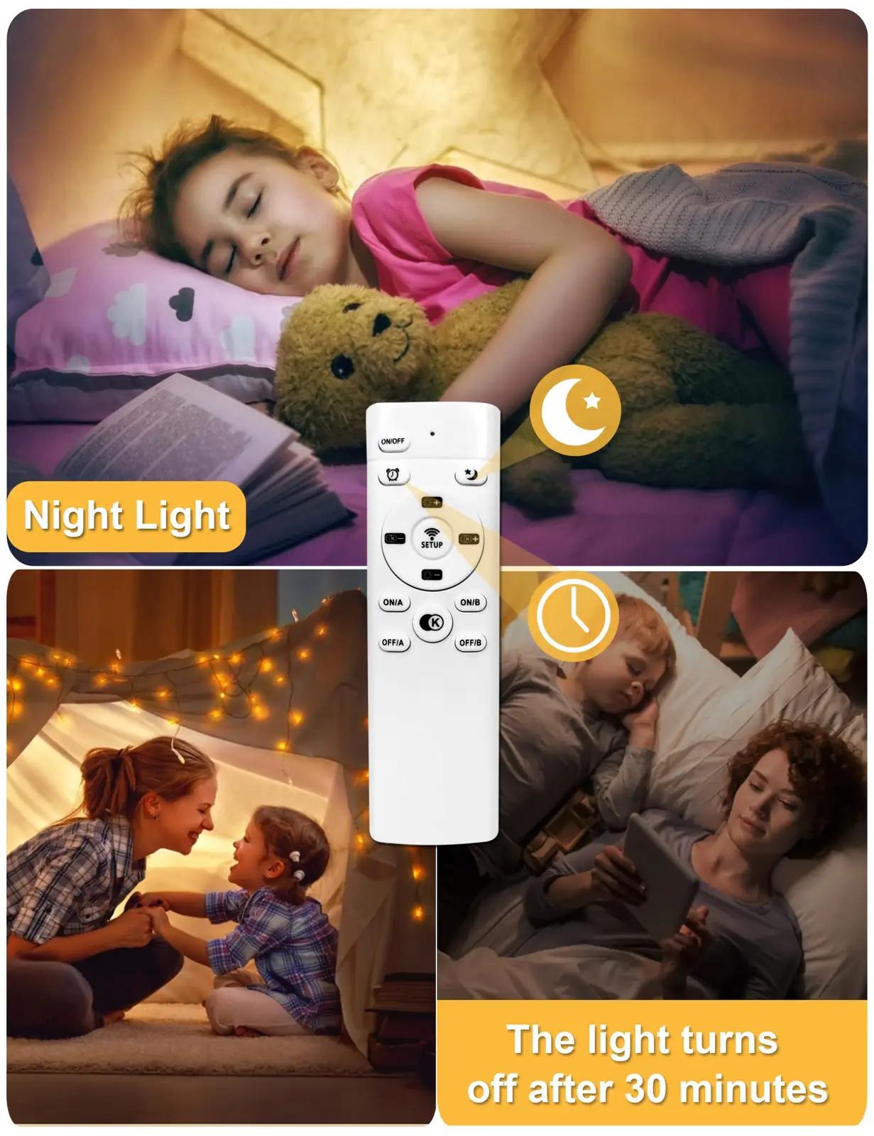 FANLG puidust lennuk‑laelamp — kaasaegne lastetuppa 50 cm – lisavaade