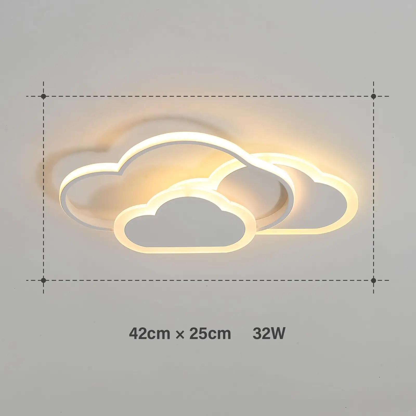 ZEKEI modernne pilvelamp lastele — 42 cm raudrõõm – pilt 9