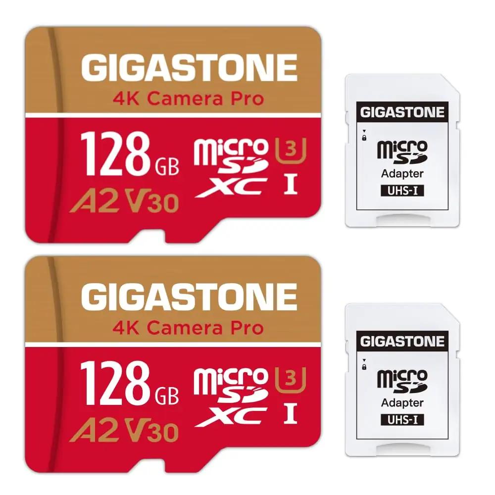 Gigastone 128GB microSD kaksikkuvara — kiire ja vastupidav