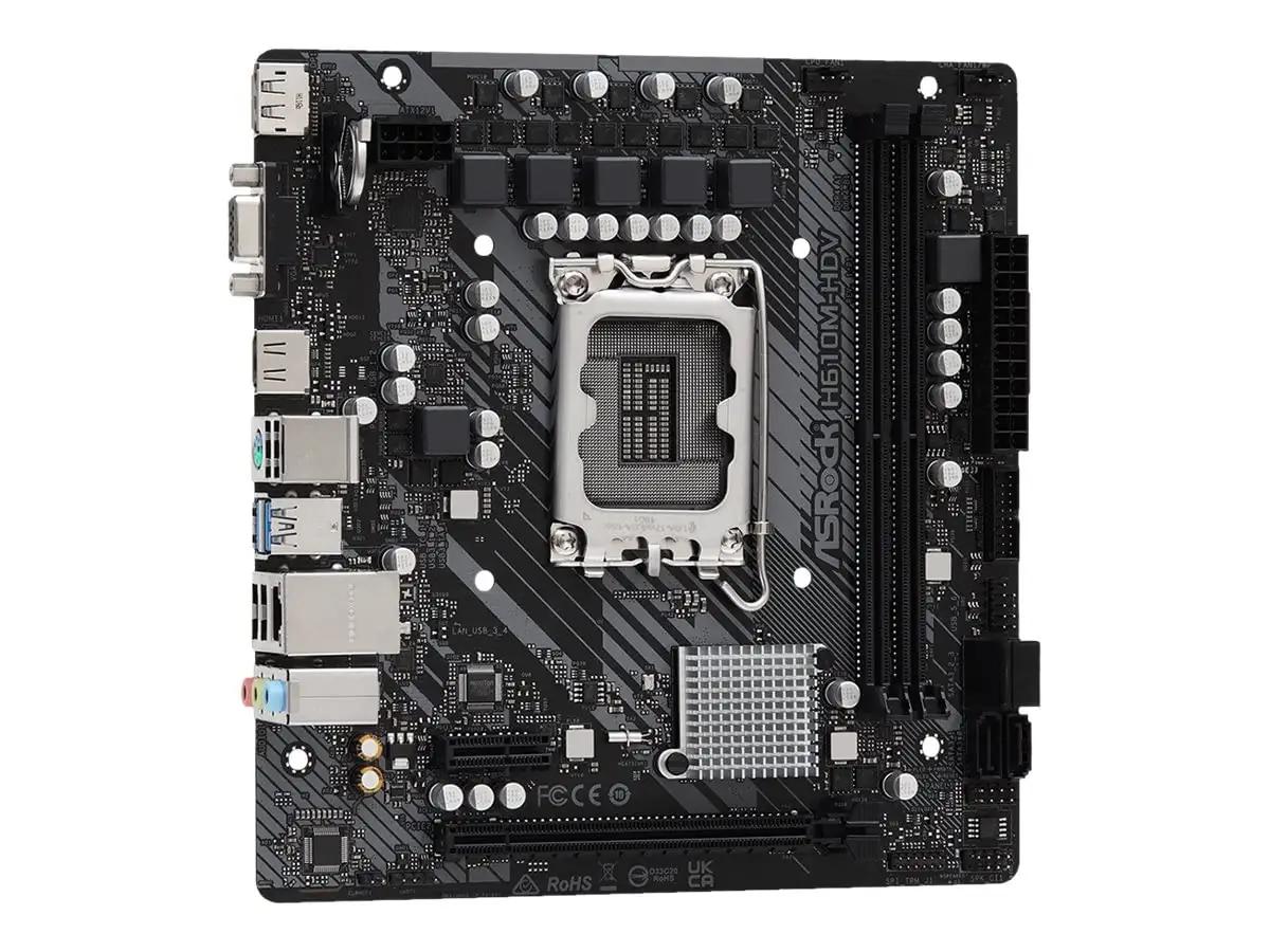 ASRock emaplaat H610M-HDV — kompaktne DDR4 tugi ja vastupidav – lisavaade