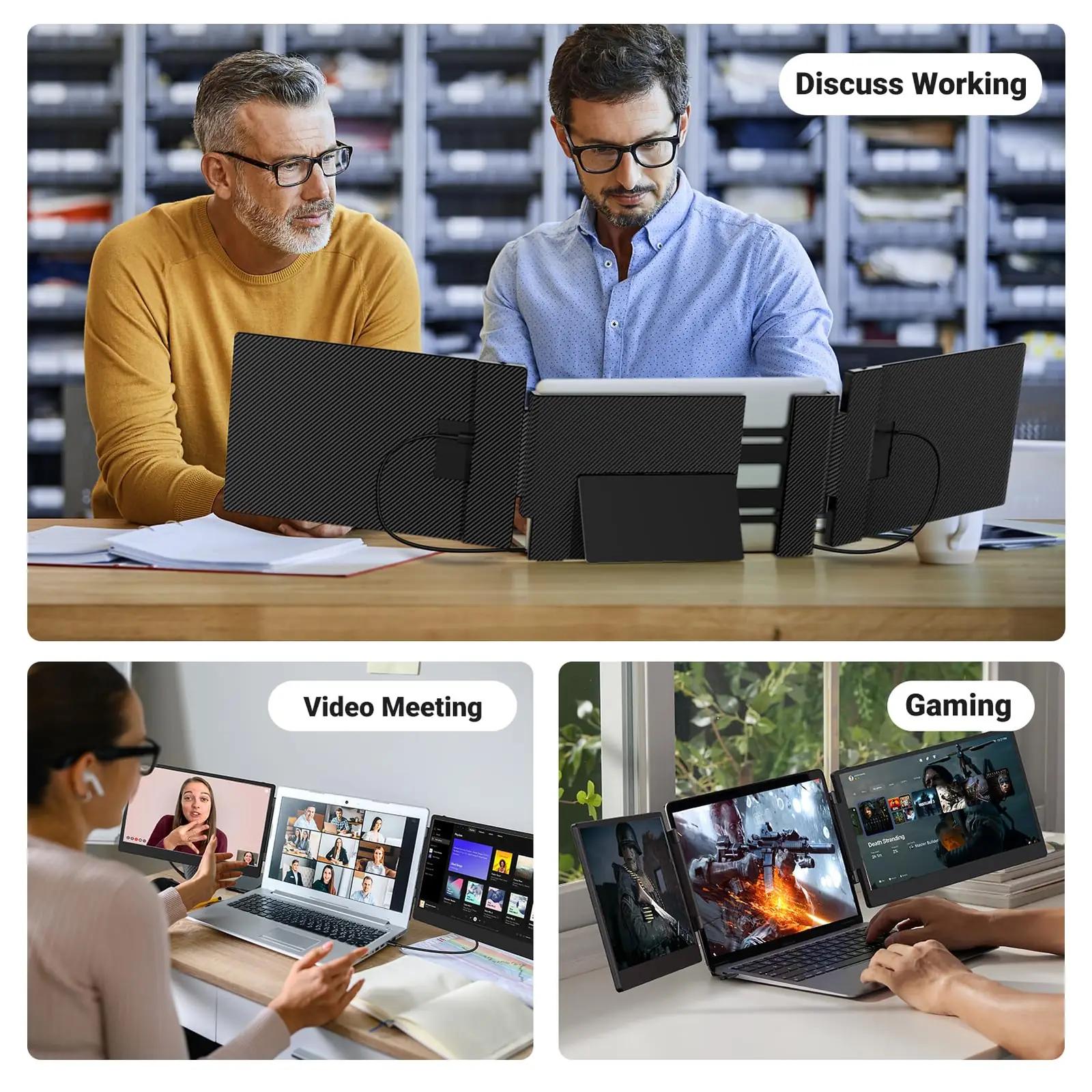 Cevaton kaasaskantav 14″ FHD monitor — laiendatud töölaud – pilt 7