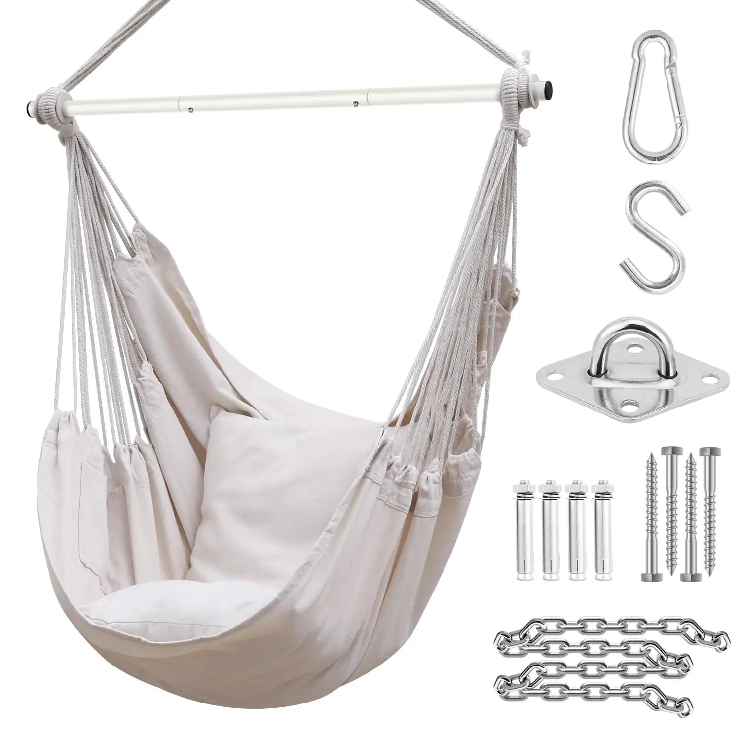 Ohuhu mugav XL ripptool kahe padjaga — vastupidav beige