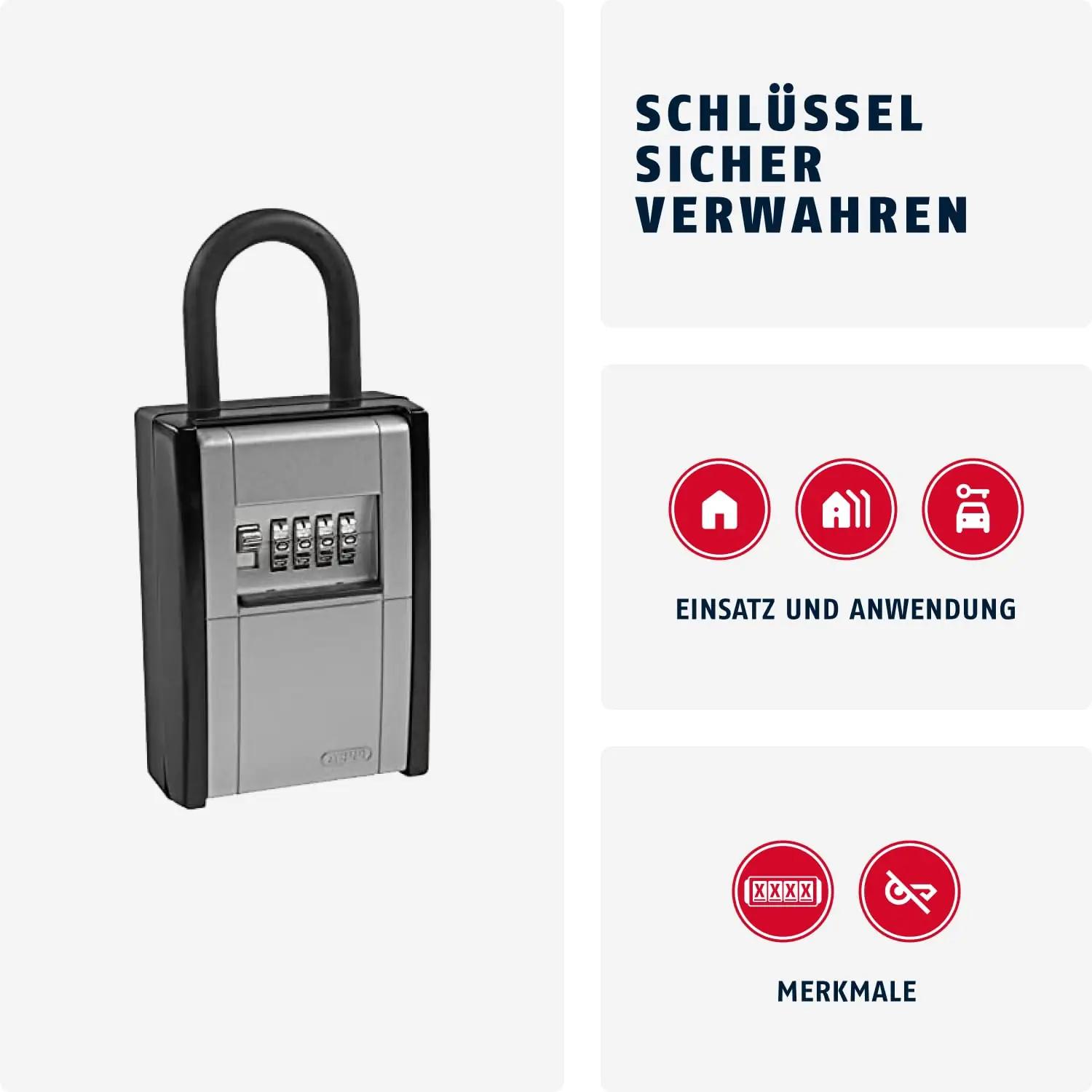 ABUS turvaline KeyGarage 463303 plastist võtmehoidja aedik – detailne vaade