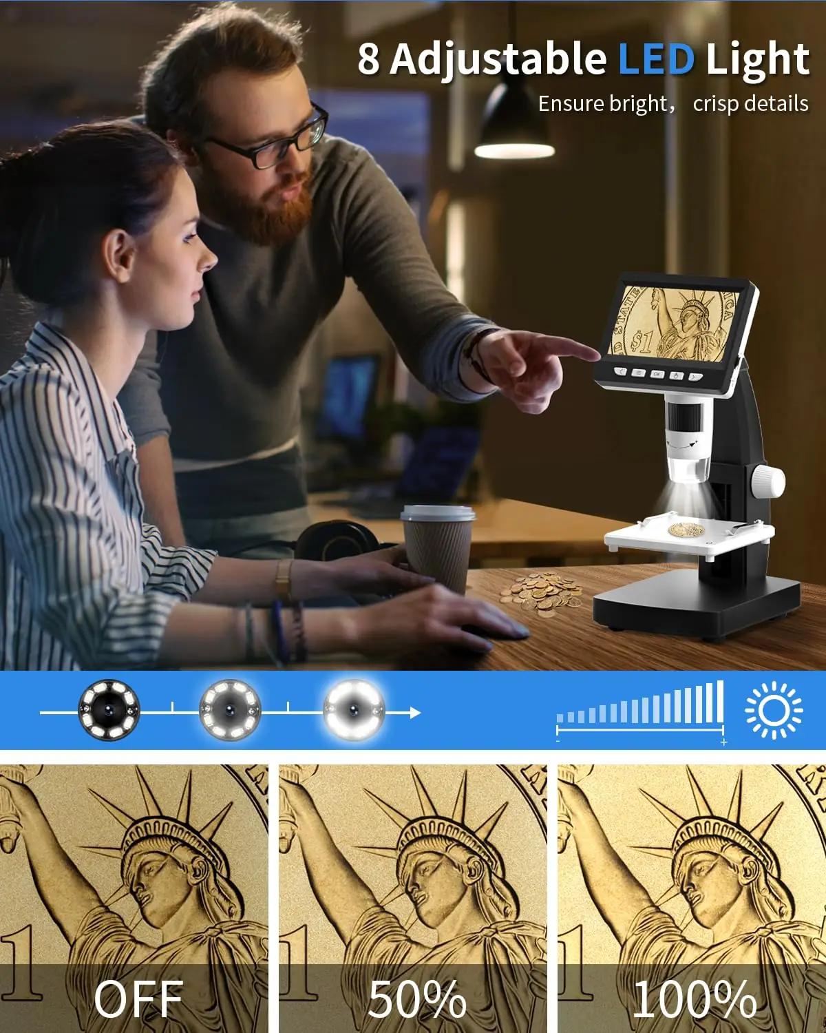 CIMELR digitaalne USB-mikroskoop 50–1000× suurendusega – kasutusnäide