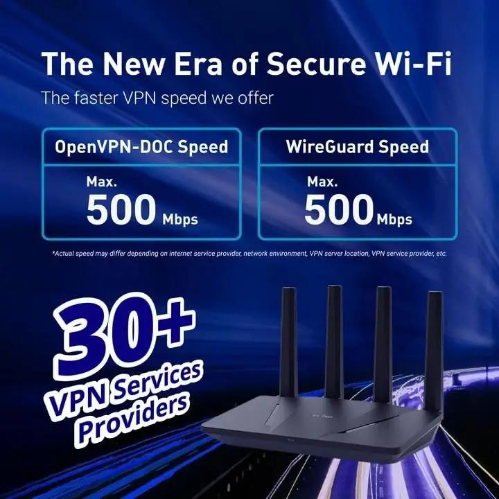 GL.iNet nutikas WiFi 6 ruuter – kiire ja turvaline koduühendus – lisavaade