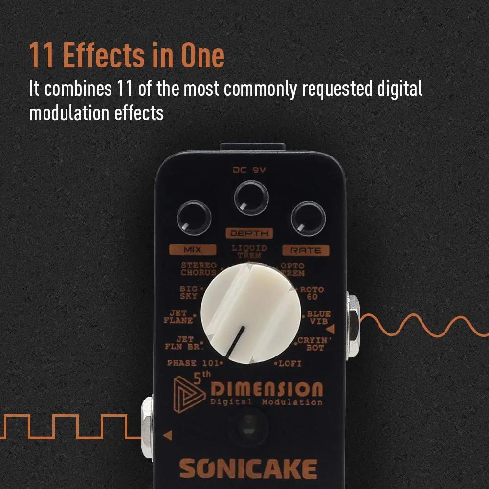 SONICAKE QSS2-10 modulatsiooniefektid – detailne lähivaade