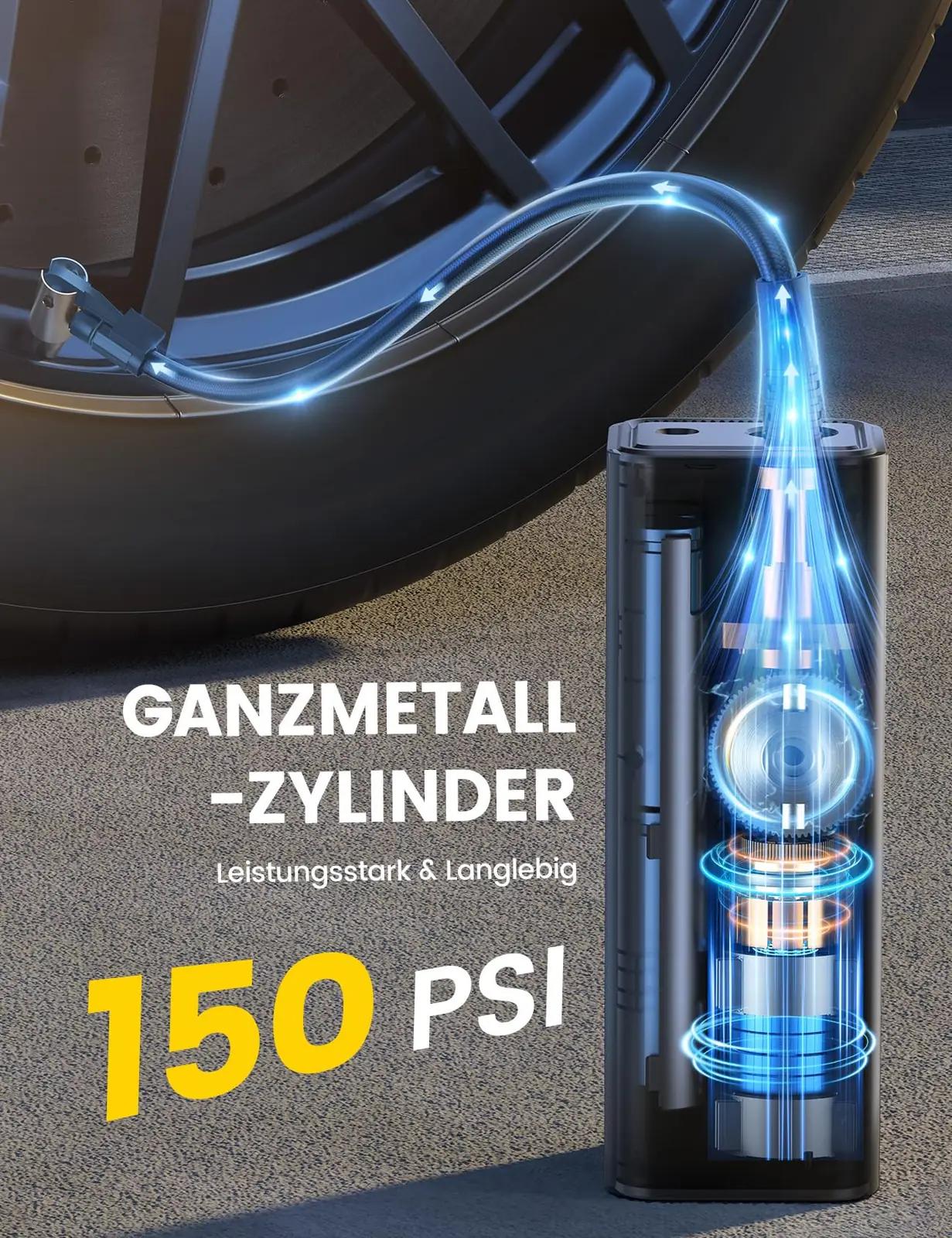 Lamicall kompaktne akupump 12V – kiire täitmine ja powerbank – kasutusnäide