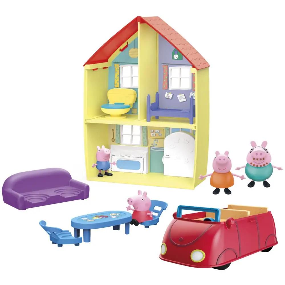 Peppa Pig mängukomplekt pereelamu — plastist mänguasi ja