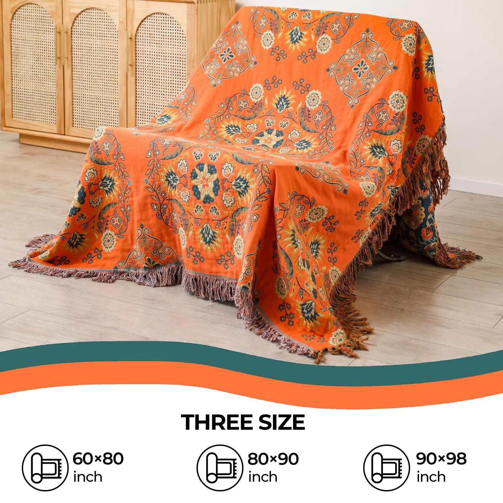 HOORDRY puuvillane päevatekk 150×200 cm — boho muster – lisavaade