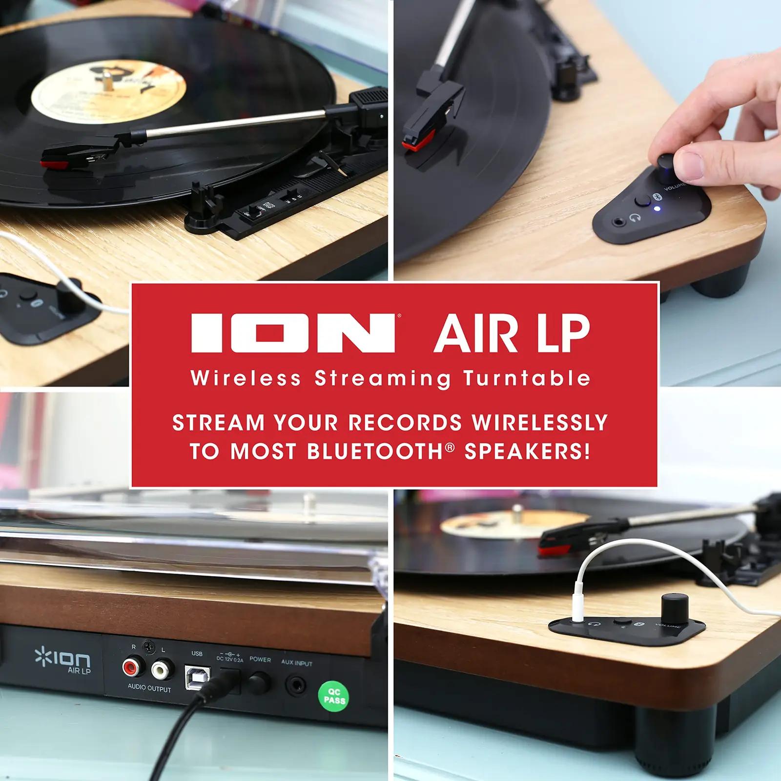 ION vintage puidust plaatmängija Bluetoothi ja USB-ga – pilt 6