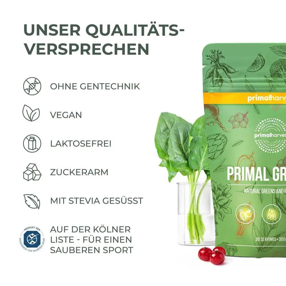 Primal Harvest Super Greens pulber — looduslik energialaeng – pilt 8