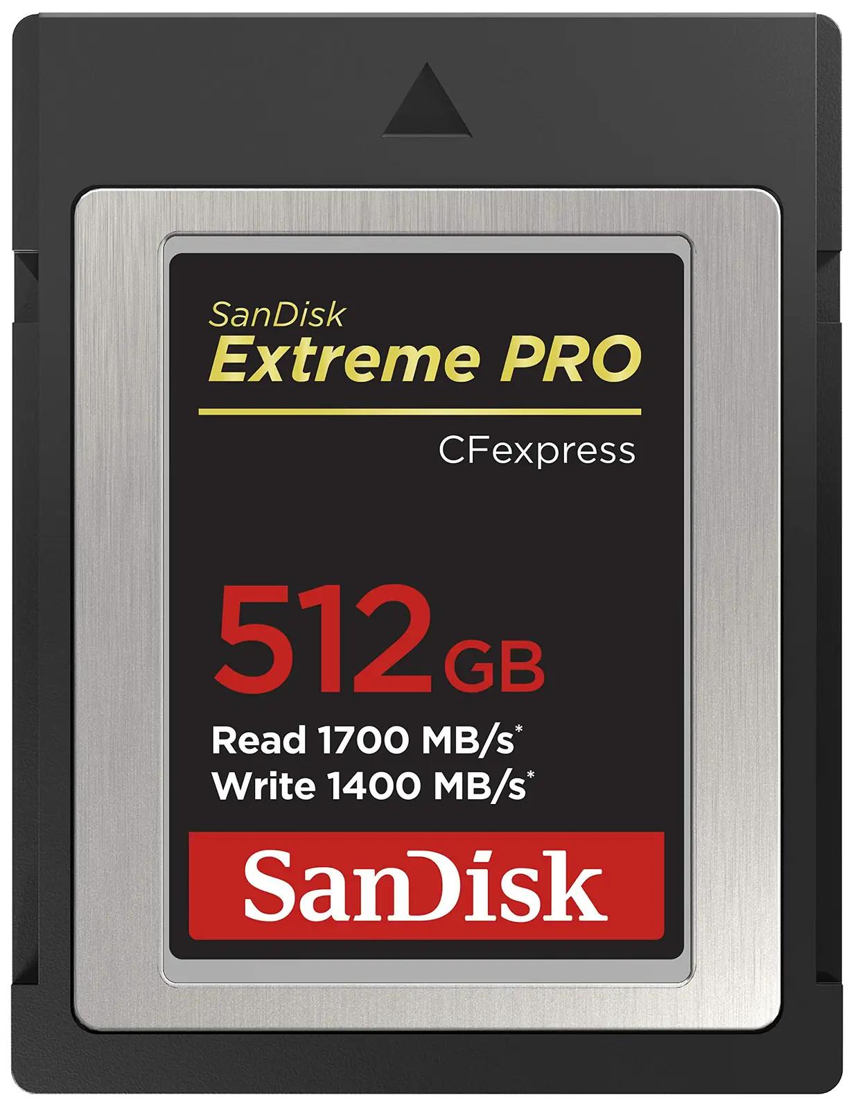 SanDisk SDCFE-512G-GN4NN mälukaardid – toote esivaade