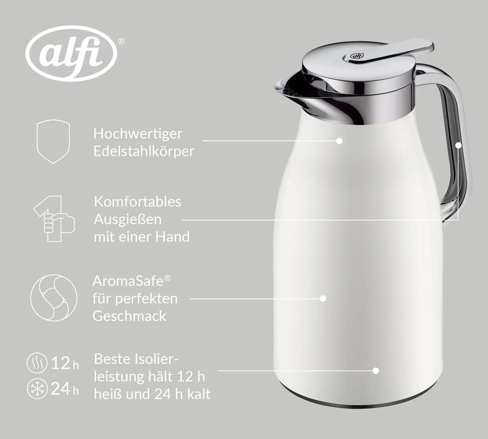 alfi roostevaba termoskann 1,0 l — isolatsioon ja mugavus – pakend ja tarvikud