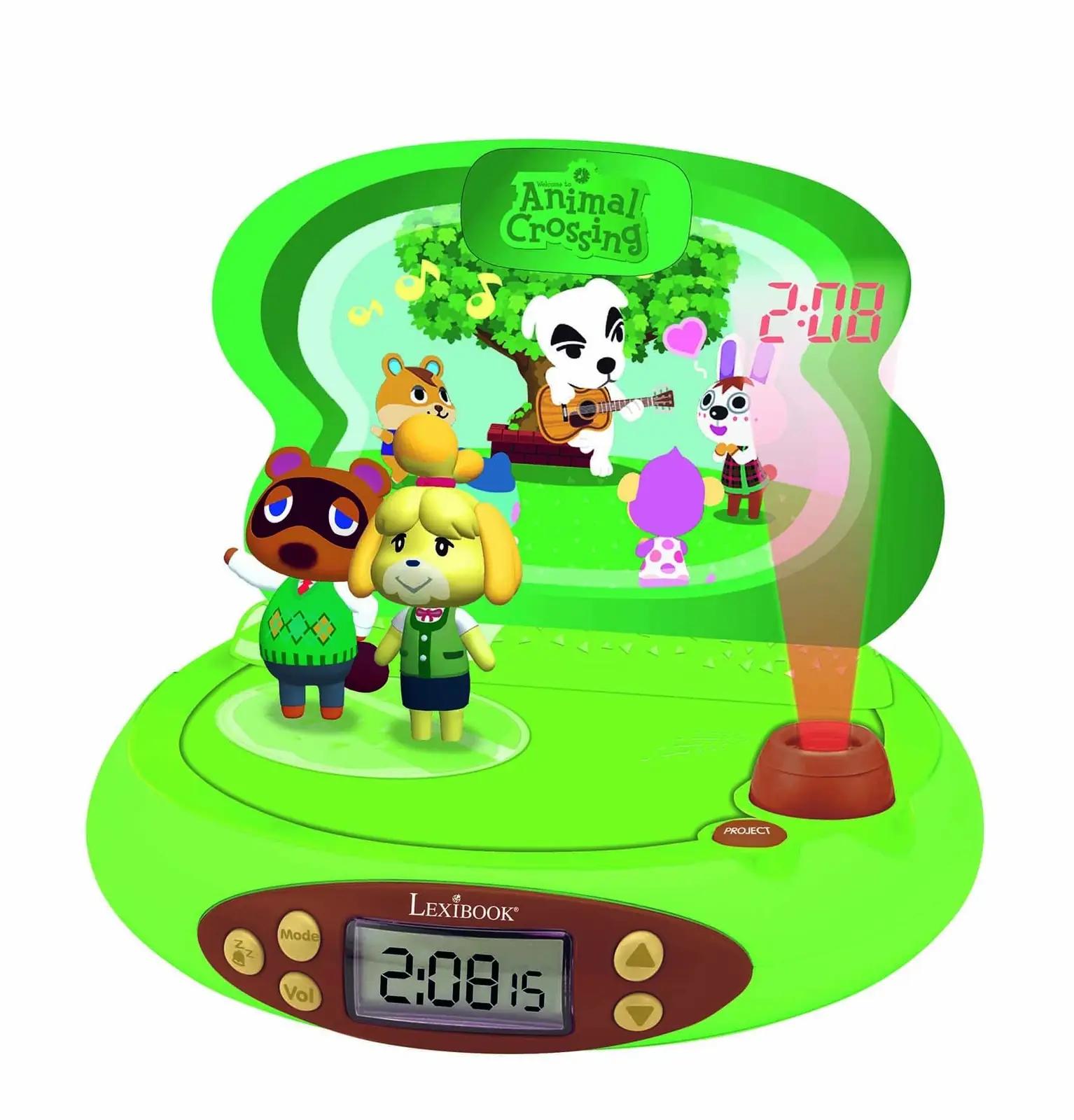 Lexibook rohelise Animal Crossing öövalgus- ja äratuskell lastele