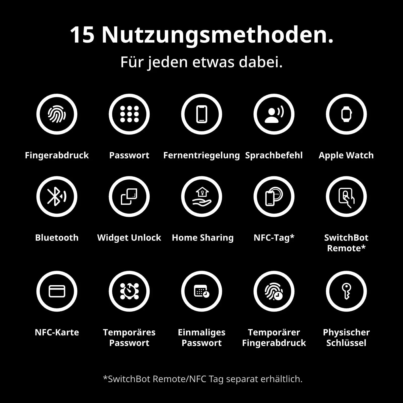 SwitchBot nutikas aluminiumist ukselukk touchscreeniga — – pilt 7