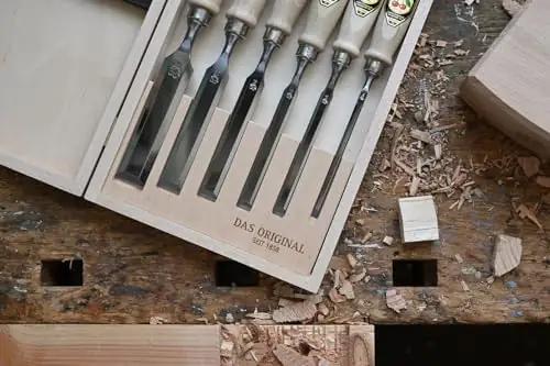 KIRSCHEN puidutöötlemise meistrikomplekt – 6 teraga stechbeitel – pilt 7