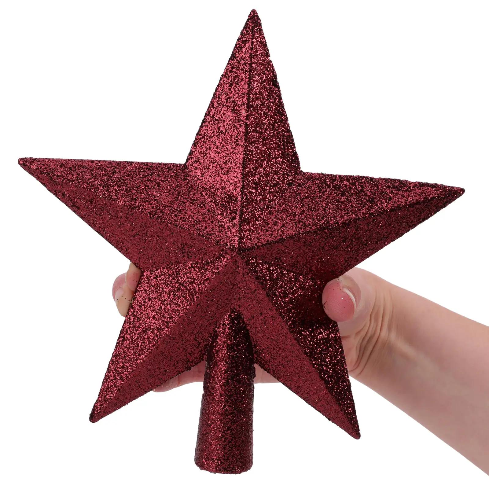 Christmas Concepts Rioja-punane kuuseotsak glitriga – detailne vaade