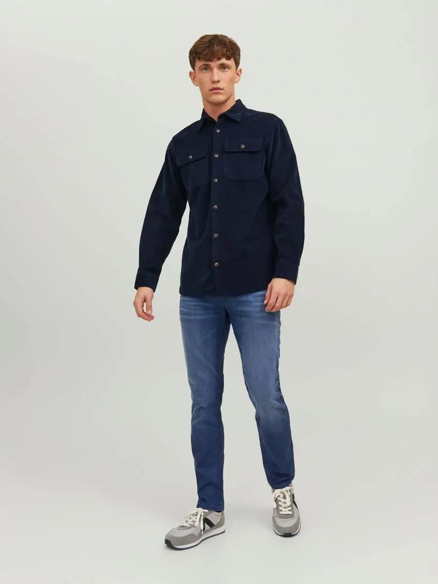 JACK & JONES sinine denim teksapüksid — klassikaline slim fit – pilt 6