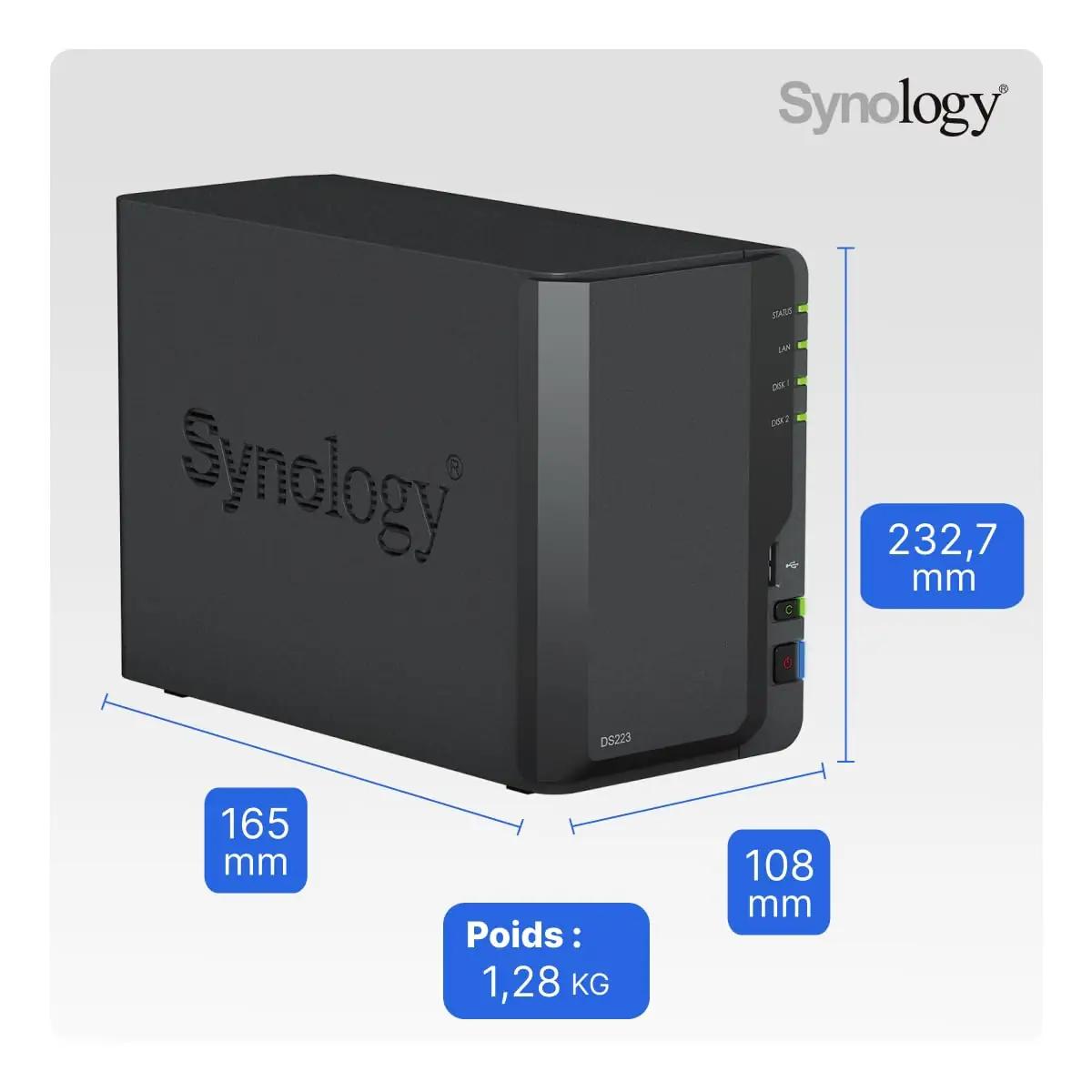 Synology metallist 2-salv NAS — turvaline kodu- ja väikekontori – lisavaade