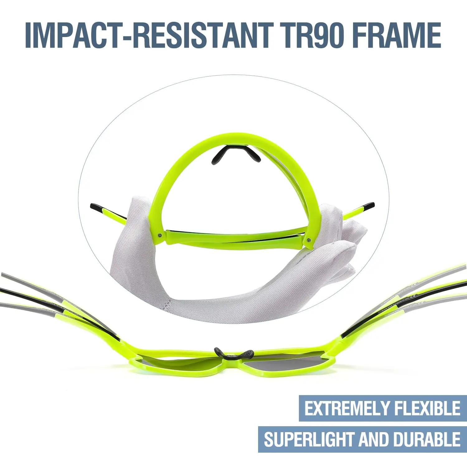 DUCO kerge TR90 laste sportprillid UV400 kaitsega – pilt 6